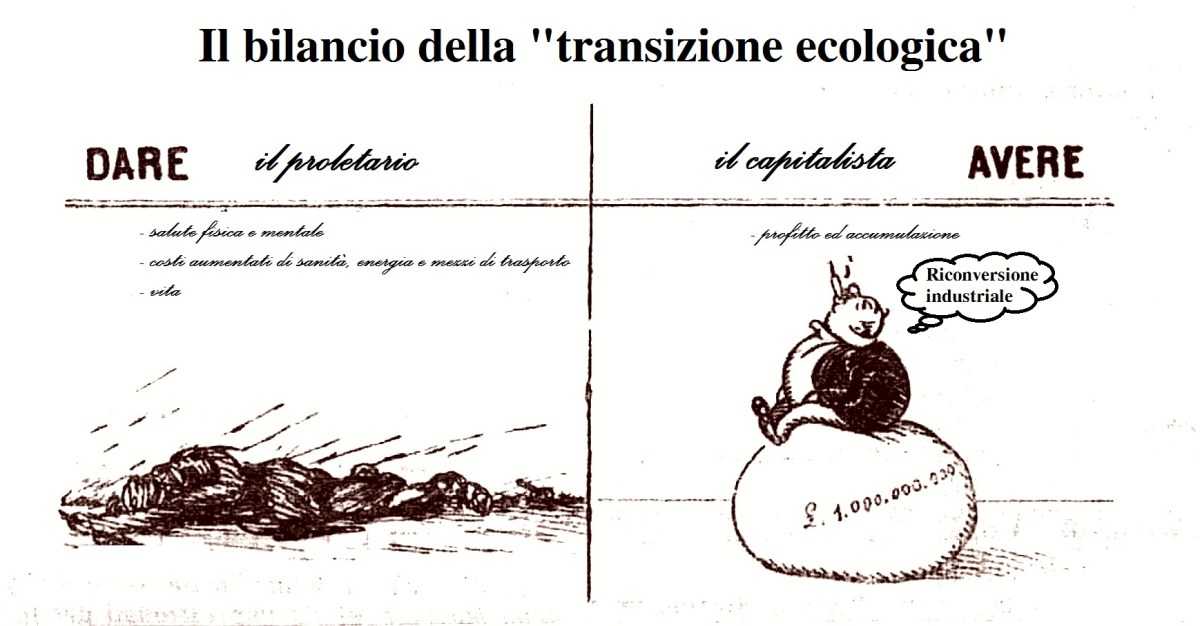 TRANSIZIONE ECOLOGICA O TRANSAZIONE ECONOMICA? – IL PROLETARIATO E LA QUESTIONE AMBIENTALE – I°&nbsp;parte